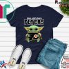 Baby Yoda Hug Philadelphia Flyers Tee Shirt