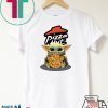 Baby Yoda Hug Pizza Hut Tee Shirts