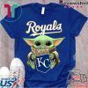 Baby Yoda Hug Royal Logo Tee Shirt