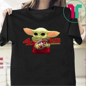 Baby Yoda Hug San Francisco 49ers Tee Shirt