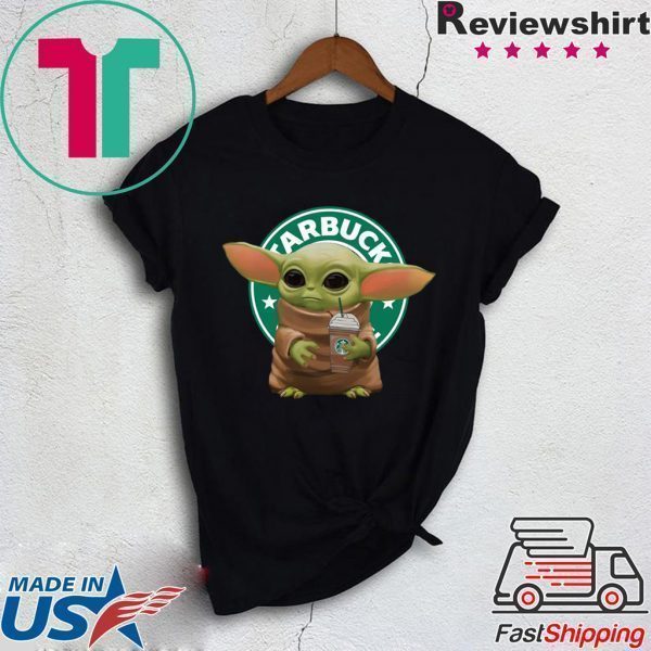 Baby Yoda Hug Starbuck Coffee Tee Shirt