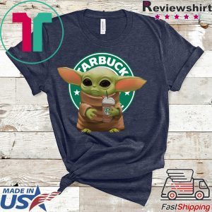 Baby Yoda Hug Starbuck Coffee Tee Shirt