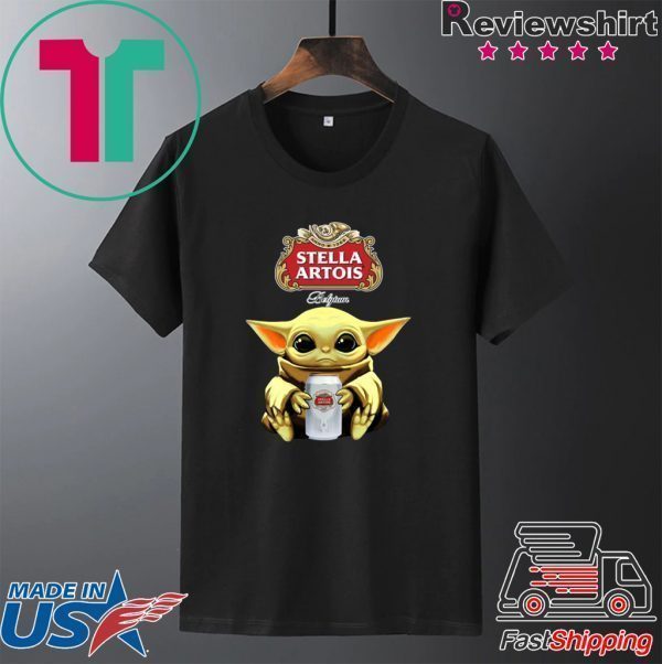 Baby Yoda Hug Stella Artois Beer Tee Shirt