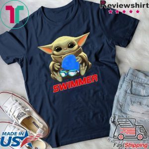 Baby Yoda Hug Swimmer Tee Shirts