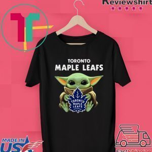 Baby Yoda Hug Toronto Maple Leafs Tee Shirt