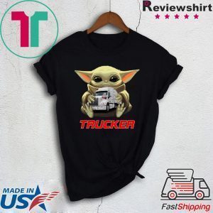 Baby Yoda Hug Trucker Tee Shirt