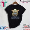 Baby Yoda Hugs Los Angeles Chargers Ball Tee Shirt