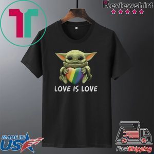 Baby Yoda Love Is Love Tee Shirt