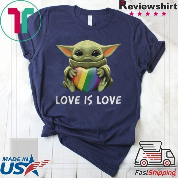 Baby Yoda Love Is Love Tee Shirt