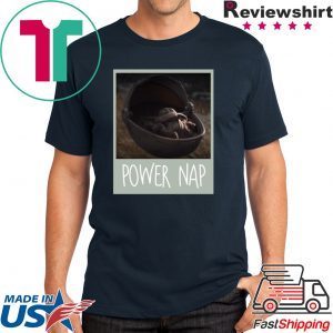 Baby Yoda Mandalorian Power Nap Tee Shirt