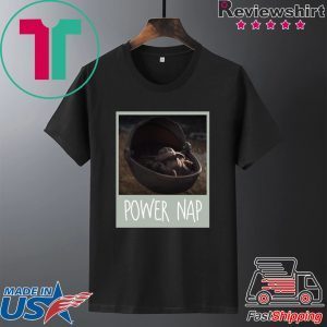 Baby Yoda Mandalorian Power Nap Tee Shirt