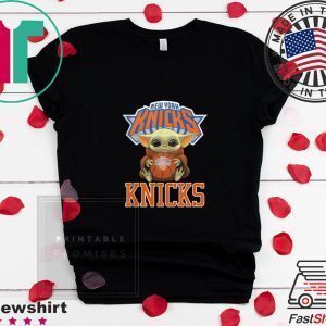 Baby Yoda New York Knicks Ball Logo shirt