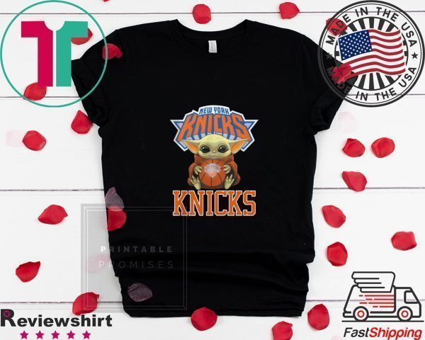 Baby Yoda New York Knicks Ball Logo shirt