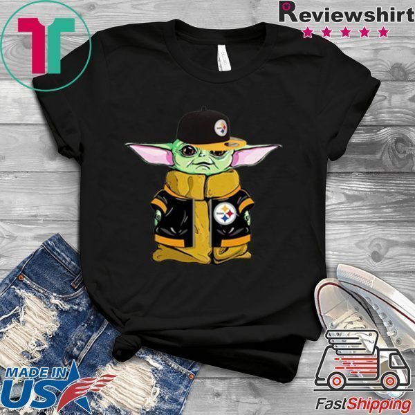 Baby Yoda Steelers player Gift T-Shirt