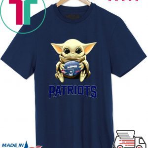 Baby Yoda hold New England Patriots Star Wars Tee Shirt