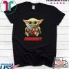 Baby Yoda hug Arborist Star Wars Tee Shirts
