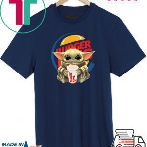 Baby Yoda hug Burger King Tee Shirt