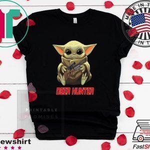 Baby Yoda hug Deer Hunter Star Wars Mandalorian Tee Shirt