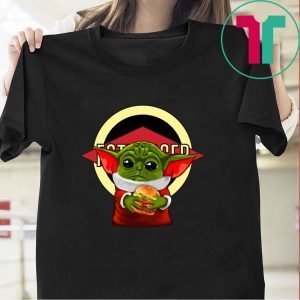 Baby Yoda hug Fatburger Tee Shirt