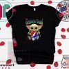 Baby Yoda hug Grateful Dead Star Wars Mandalorian Tee Shirt