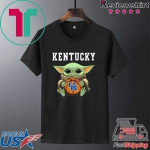 Baby Yoda hug Kentucky Wildcats Star Wars Unisex T-Shirt