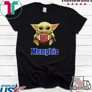 Baby Yoda hug Memphis Tigers Tee Shirt