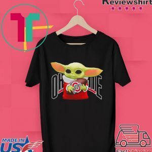 Baby Yoda hug Ohio State Buckeyes Tee Shirt