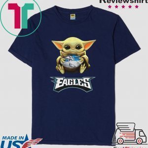 Baby Yoda hug Philadelphia Eagles Tee Shirts