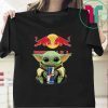 Baby Yoda hug Red Bull Tee Shirt