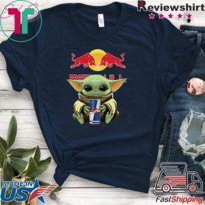Baby Yoda hug Red Bull Tee Shirt