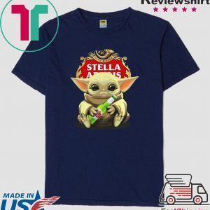 Baby Yoda hug Stella Artois Tee Shirt