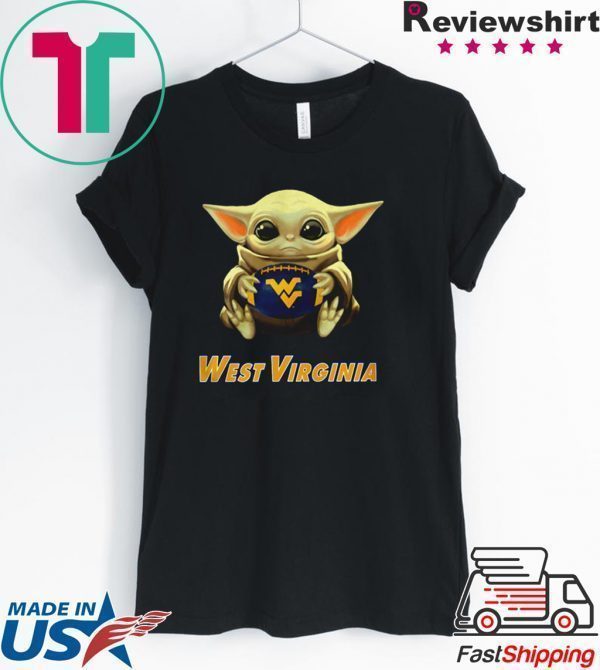 Baby Yoda hug West Virginia Tee Shirt