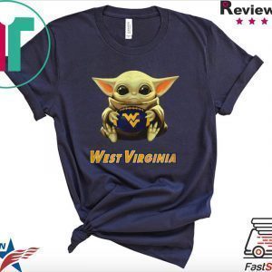 Baby Yoda hug West Virginia Tee Shirt