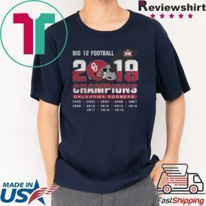 Big 12 Football champions Oklahoma Sooners Tee Shirt