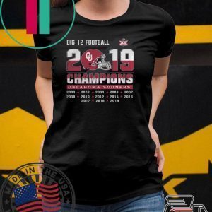 Big 12 Football champions Oklahoma Sooners Tee Shirt