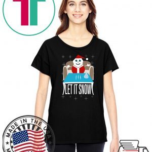 COKE SANTA LET IT SNOW Mens Tee Shirts