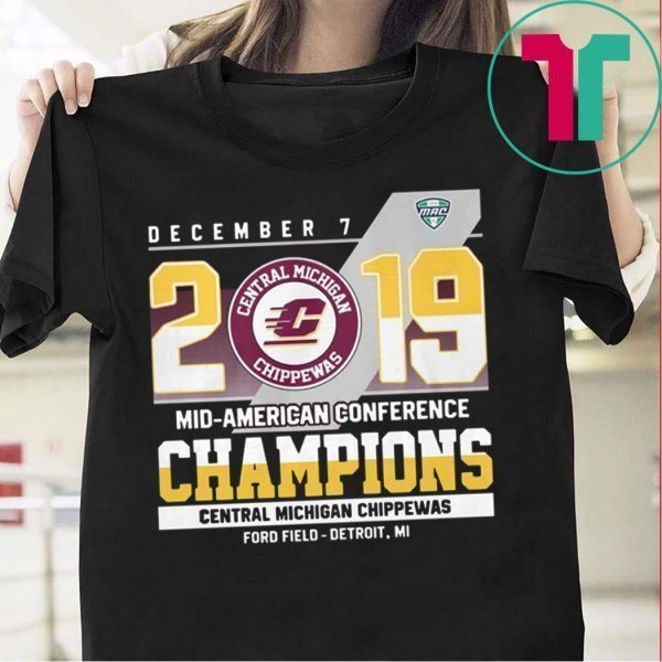 Central Michigan Chippewas december 7 2019 mid american conference Tee Shirt