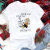 Charlie Brown and Snoopy live well love much laugh often Tee Shirt