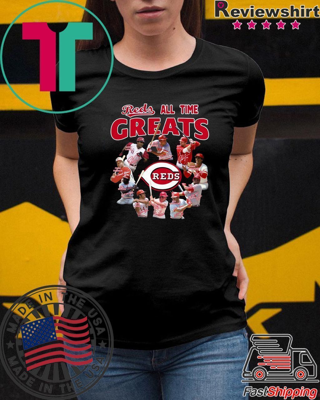 cincinnati reds player t shirts