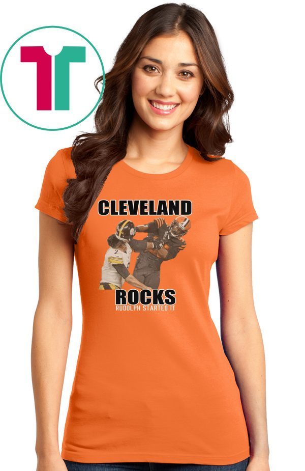 Cleveland Rocks Rudolph Started It Tee Shirt