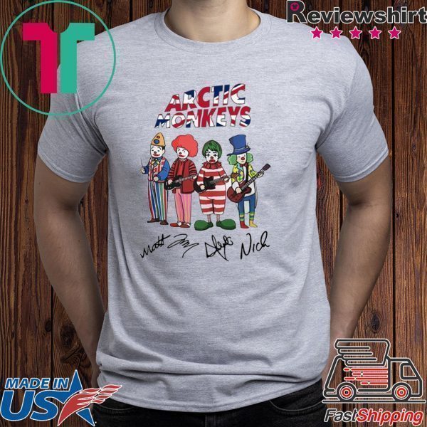 Clown Arctic Monkeys signatures Tee Shirt