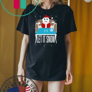 Cocaine Santa Let It Snow Tee Shirts