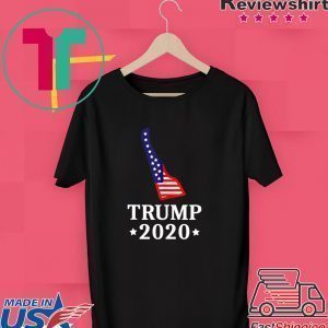 Delaware For Trump 2020 GOP DE State Map Tee Shirt