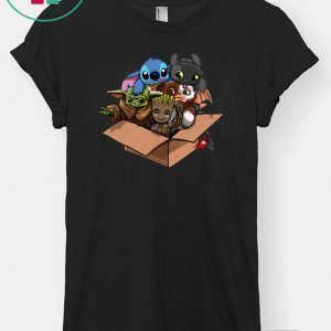 Full team Baby Yoda kawaii Pop Culture Mashup 2020 T-Shirt