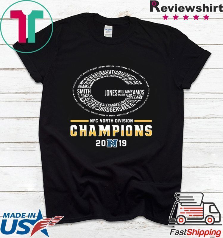 Green Bay Packers NFC north division champions 2019 Tee Shirt - Teeducks