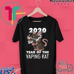 Happy New Year 2020 – Year Of The Vaping Rat Tee Shirt