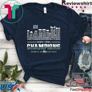 Hawaii Bowl Champions City 2019 Tee Shirt