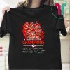 Kansas City Chiefs players 2019 afc west division champions signatures Shirts
