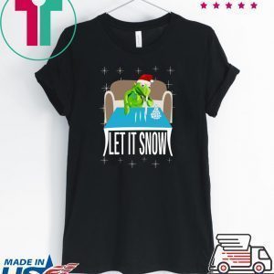 Kermit The Frog Doing Coke Walmart Cocaine Santa Let It Snow Tee Shirt