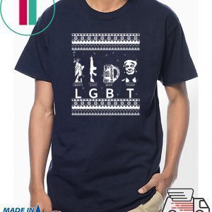 LGBT Liberty Guns Beer Trump Christmas Tee Shirt